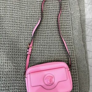 Versace La Medusa Leather Camera Bag
